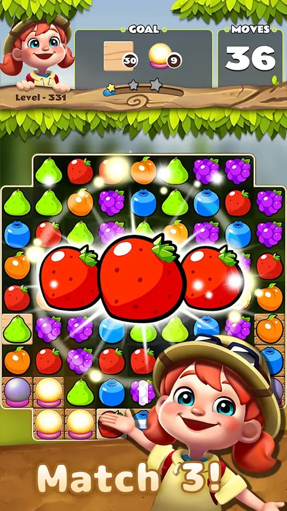 Fruits POP : Match 3 Puzzle